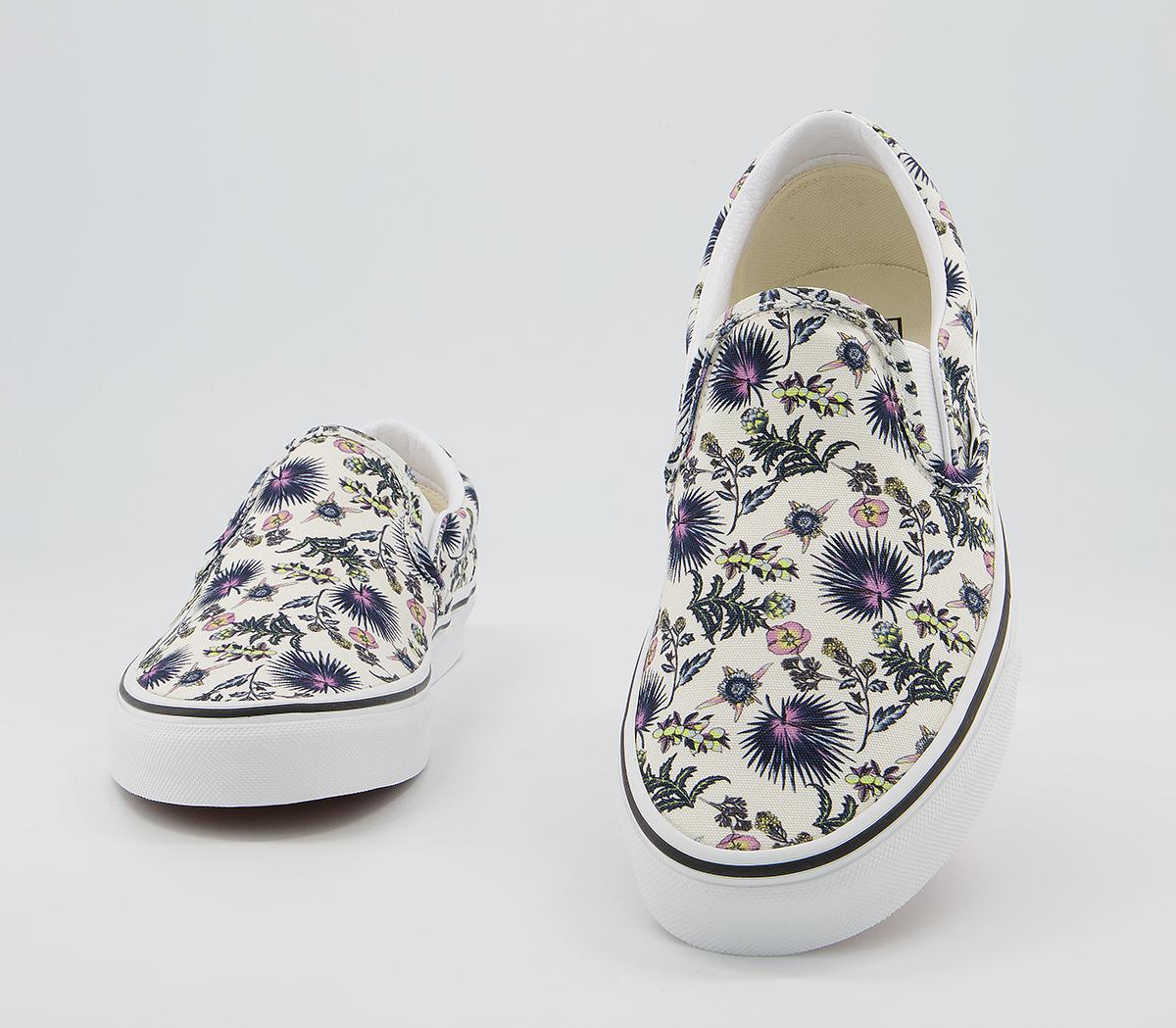Vans Vans Classic Slip On Trainers Vans Vans Classic Slip On Trainers Paradise Floral True White