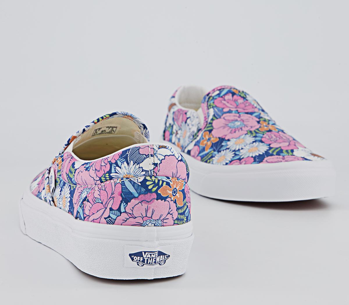 Vans Vans Classic Slip On Trainers Vans Vans Classic Slip On Trainers Floral Multi White