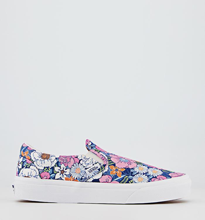 vans pink slip ons womens