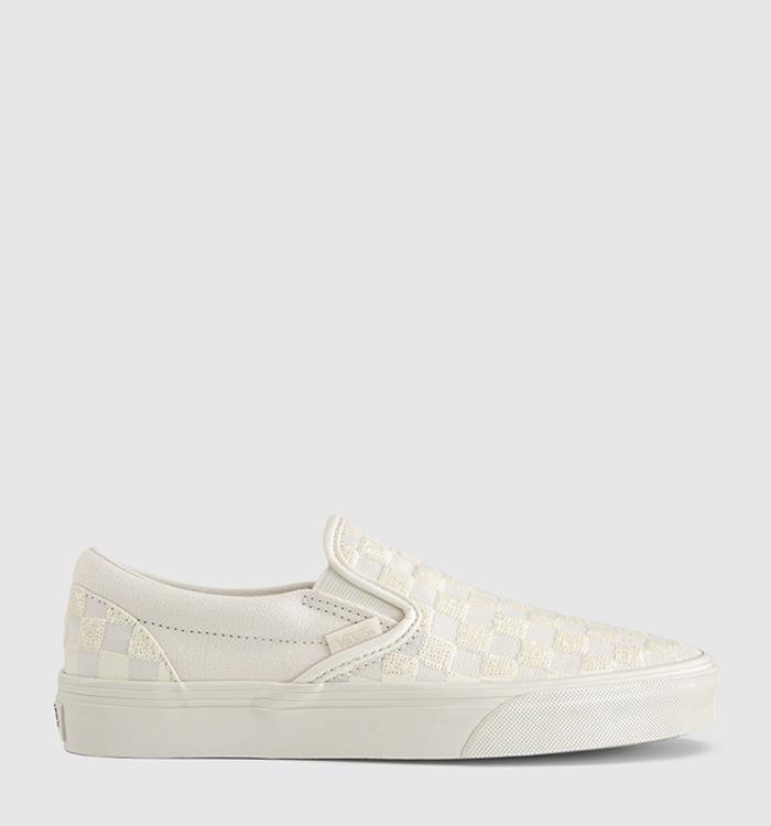 Vans Vans Classic Slip On Trainers Beaded White Checkerboard