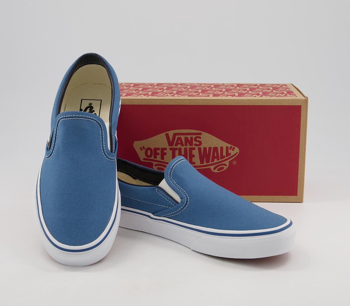 Vans Classic Slip On Trainers Vans Classic Slip On Trainers Navy