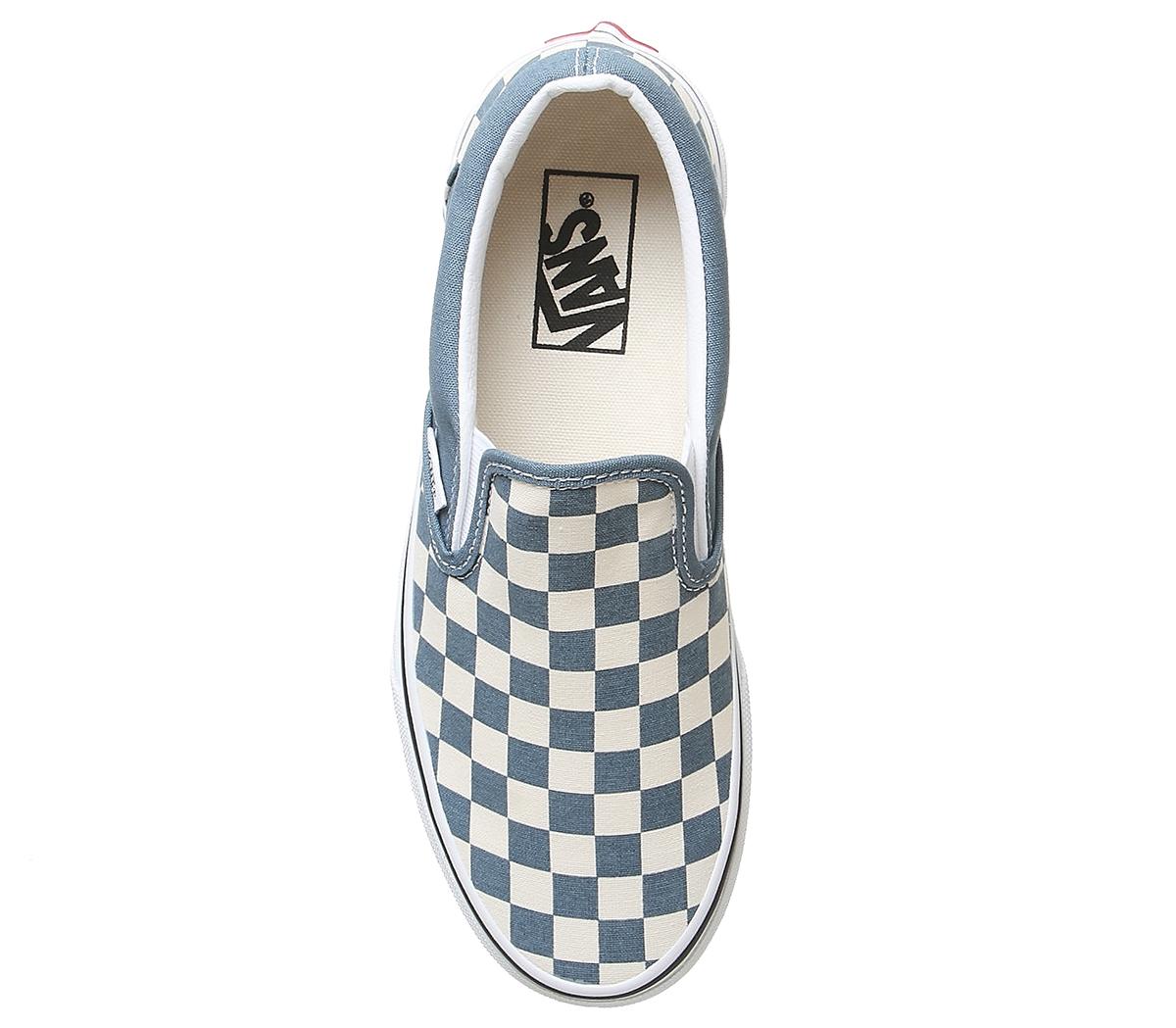 VansVans Classic Slip On TrainersBlue Mirage True White