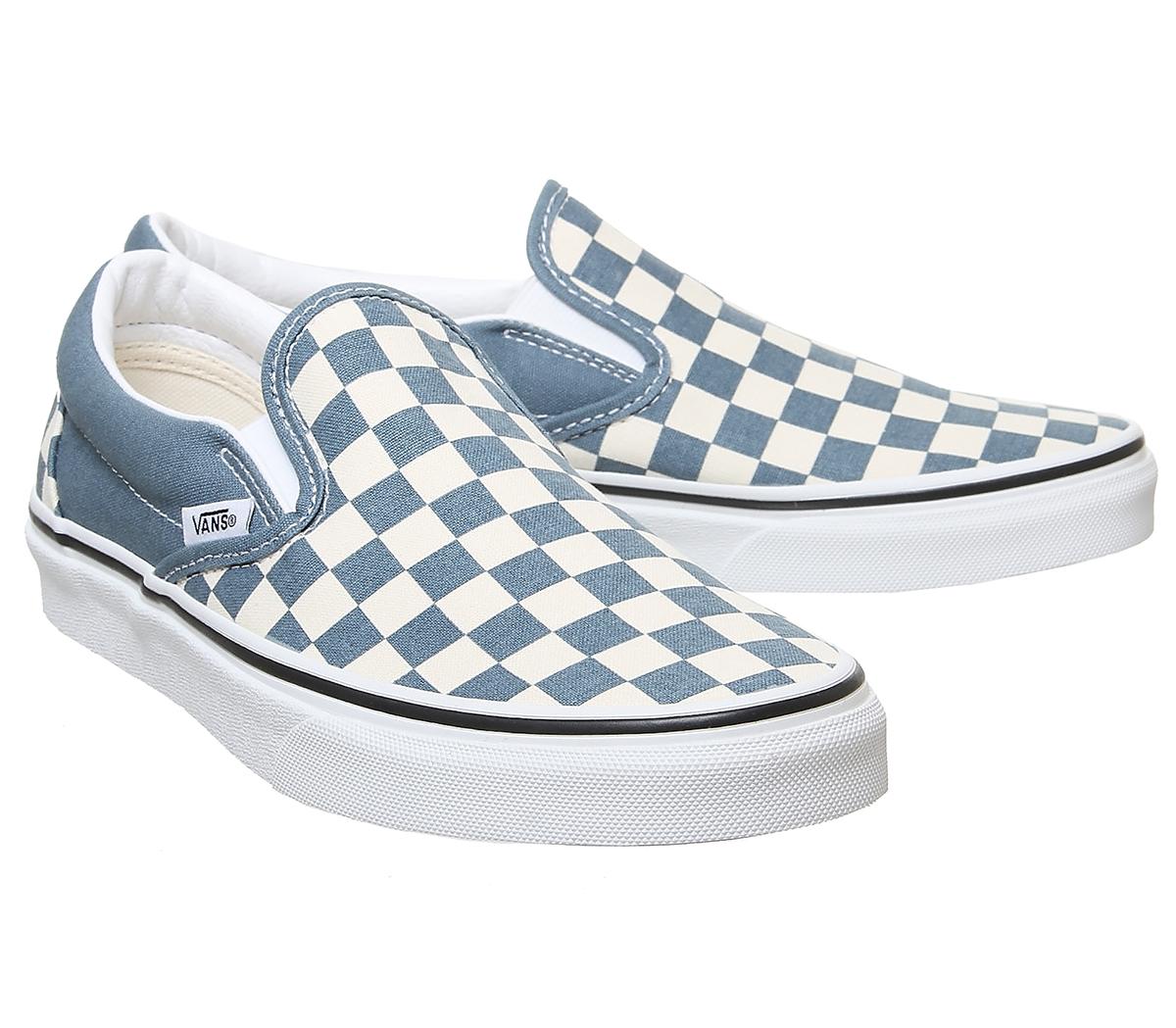 VansVans Classic Slip On TrainersBlue Mirage True White