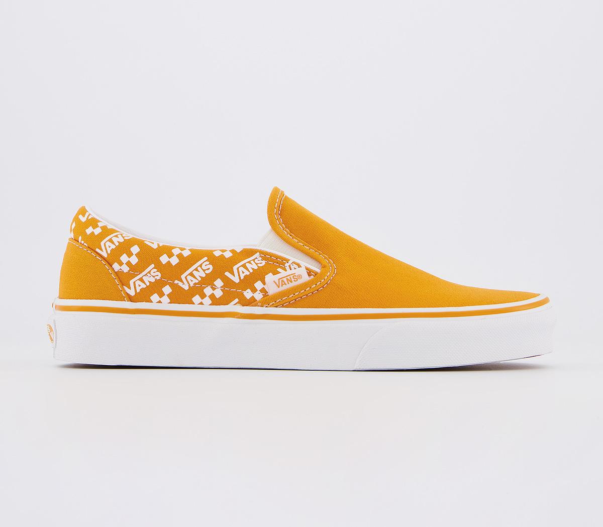 Vans logo sale slip on