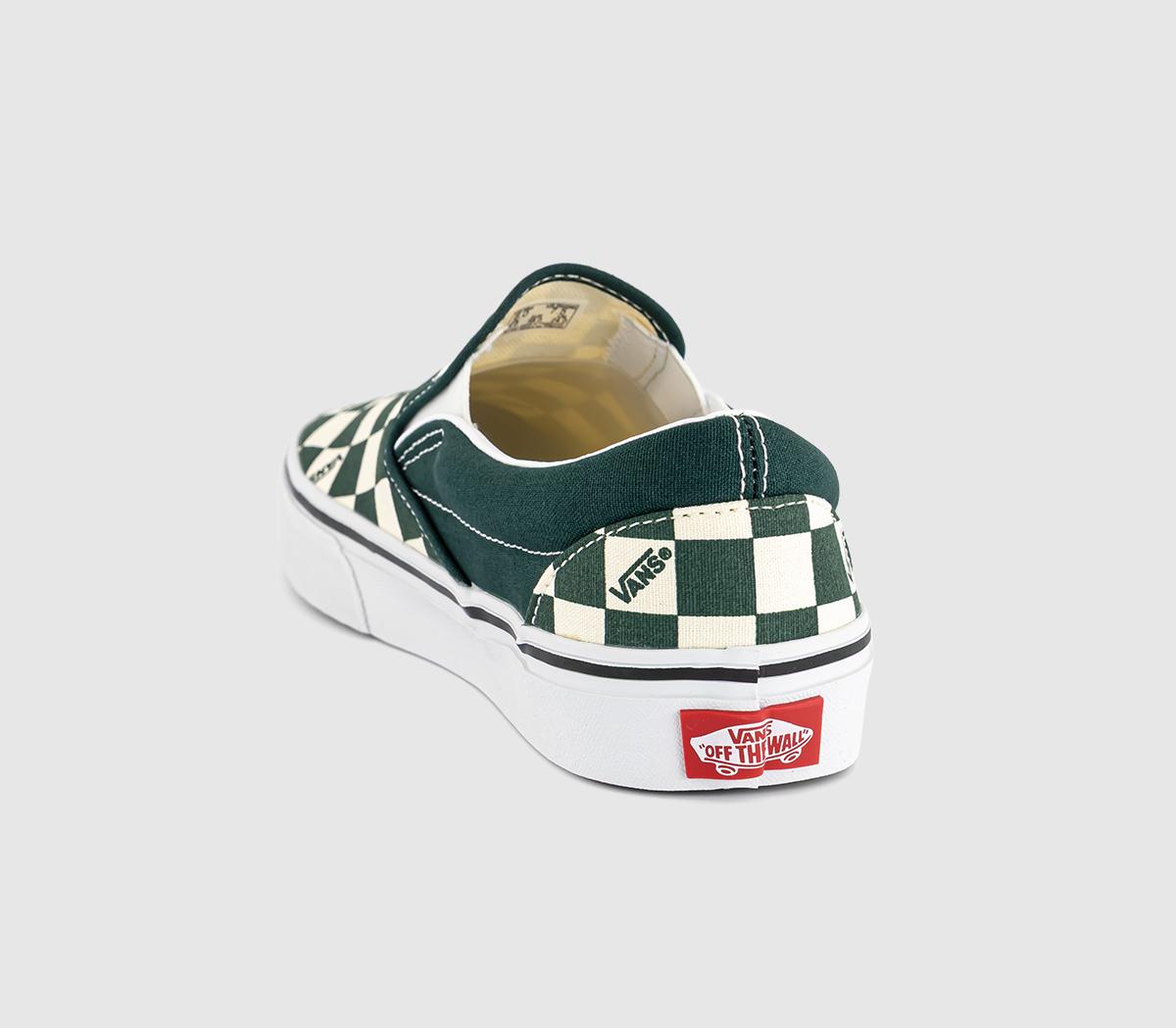 VansClassic Slip On TrainersCheck Emerald