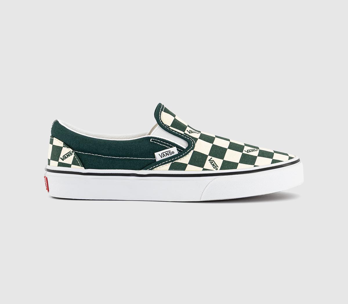 VansClassic Slip On TrainersCheck Emerald