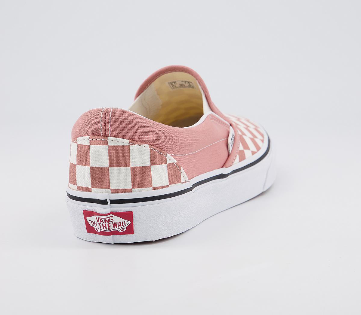 Vans Vans Classic Slip On Checkerboard Rose Dawn True White