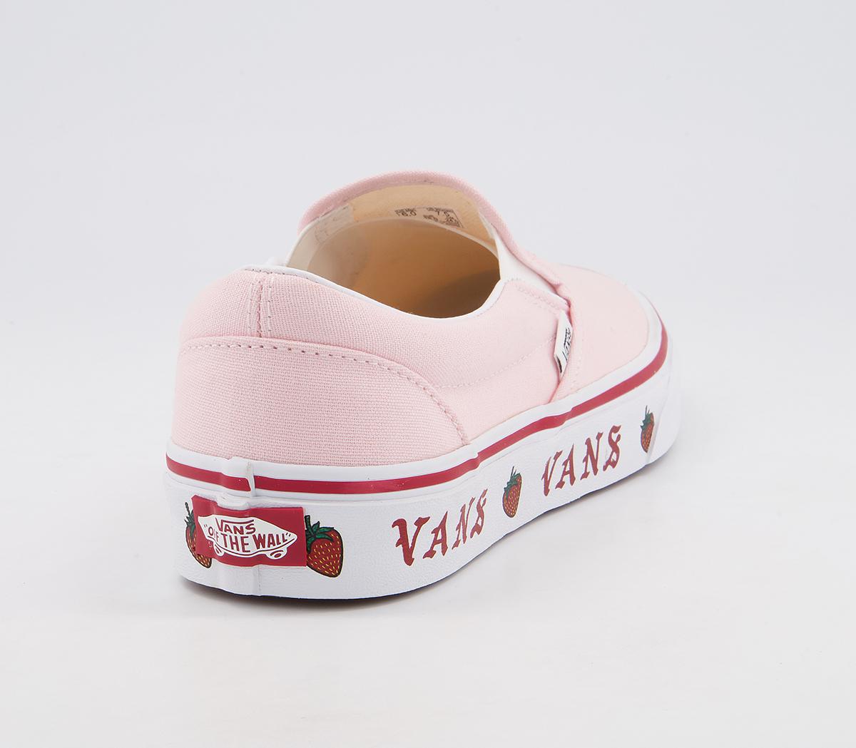 Vans Vans Classic Slip On Trainers Vans Vans Classic Slip On Trainers Blushing Pink Strawberry