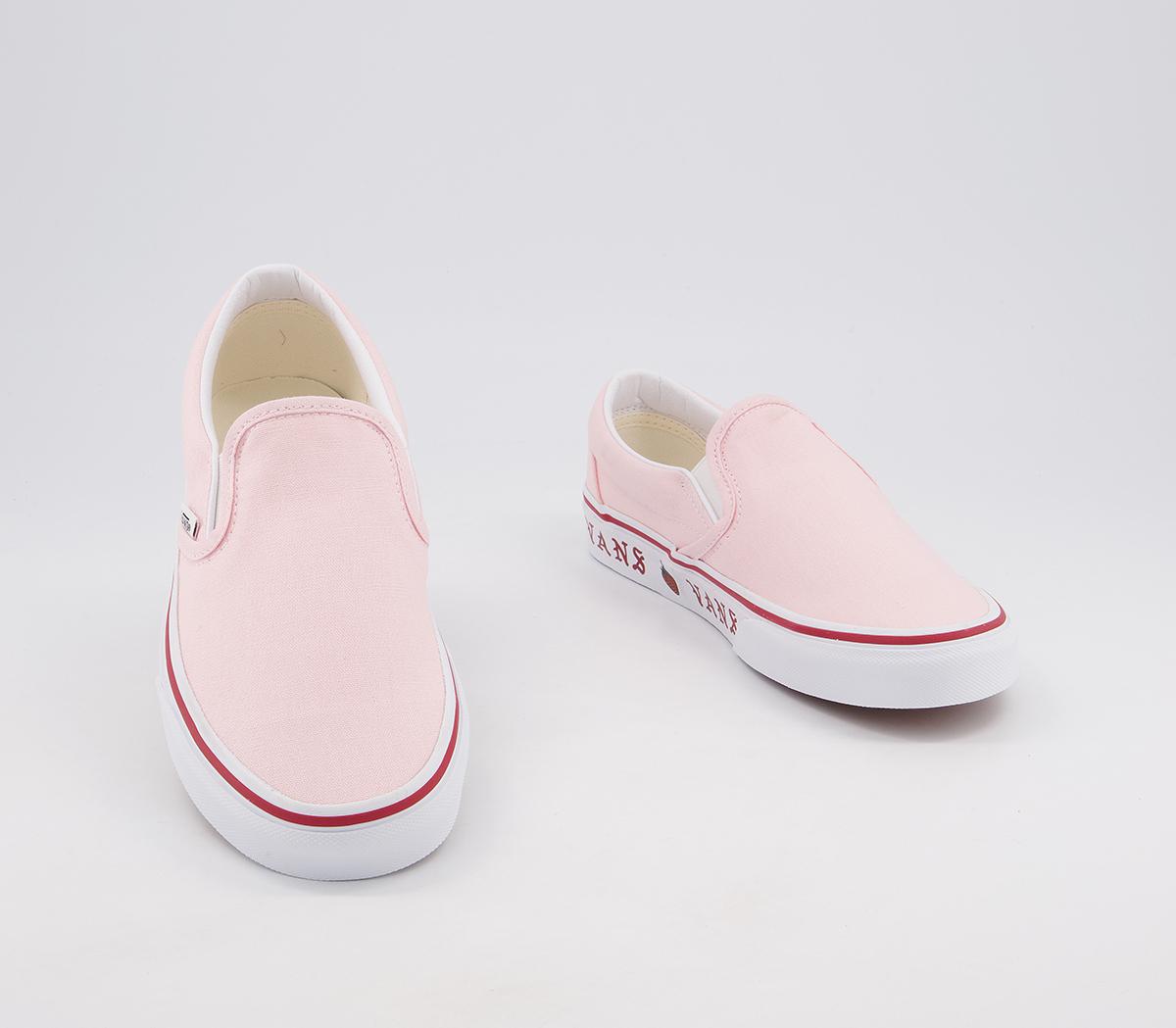 Vans Vans Classic Slip On Trainers Vans Vans Classic Slip On Trainers Blushing Pink Strawberry