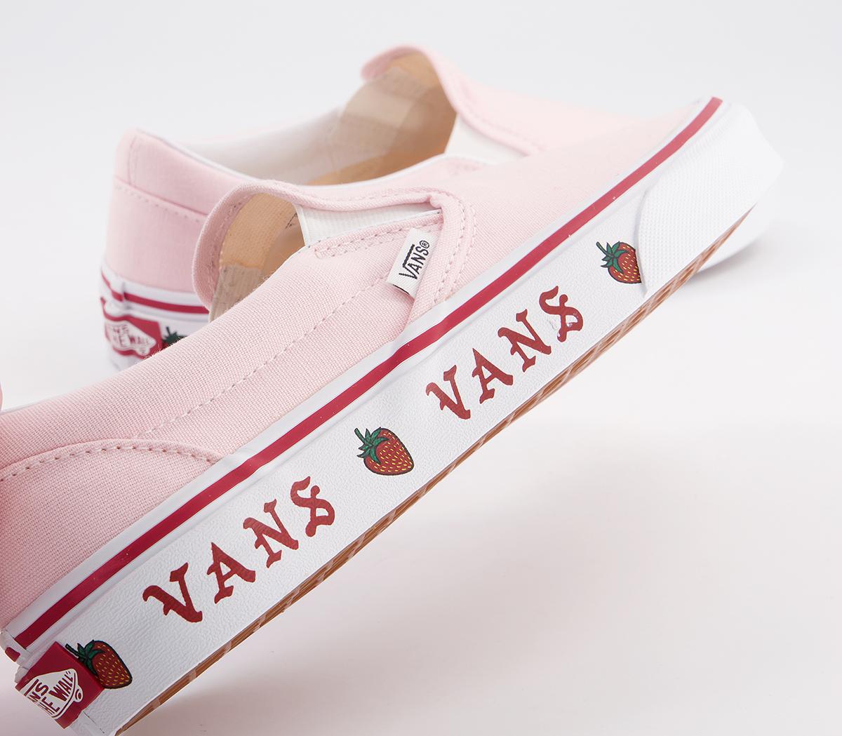 Vans Vans Classic Slip On Trainers Vans Vans Classic Slip On Trainers Blushing Pink Strawberry