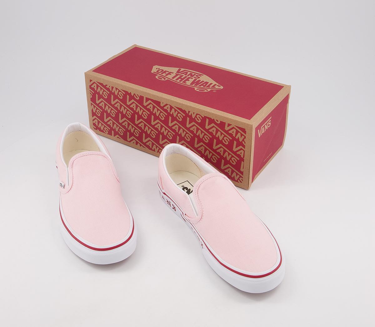 Vans Vans Classic Slip On Trainers Vans Vans Classic Slip On Trainers Blushing Pink Strawberry