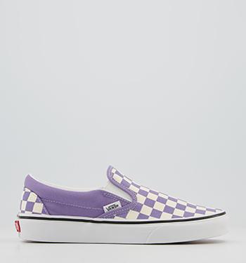 lavender vans slip on