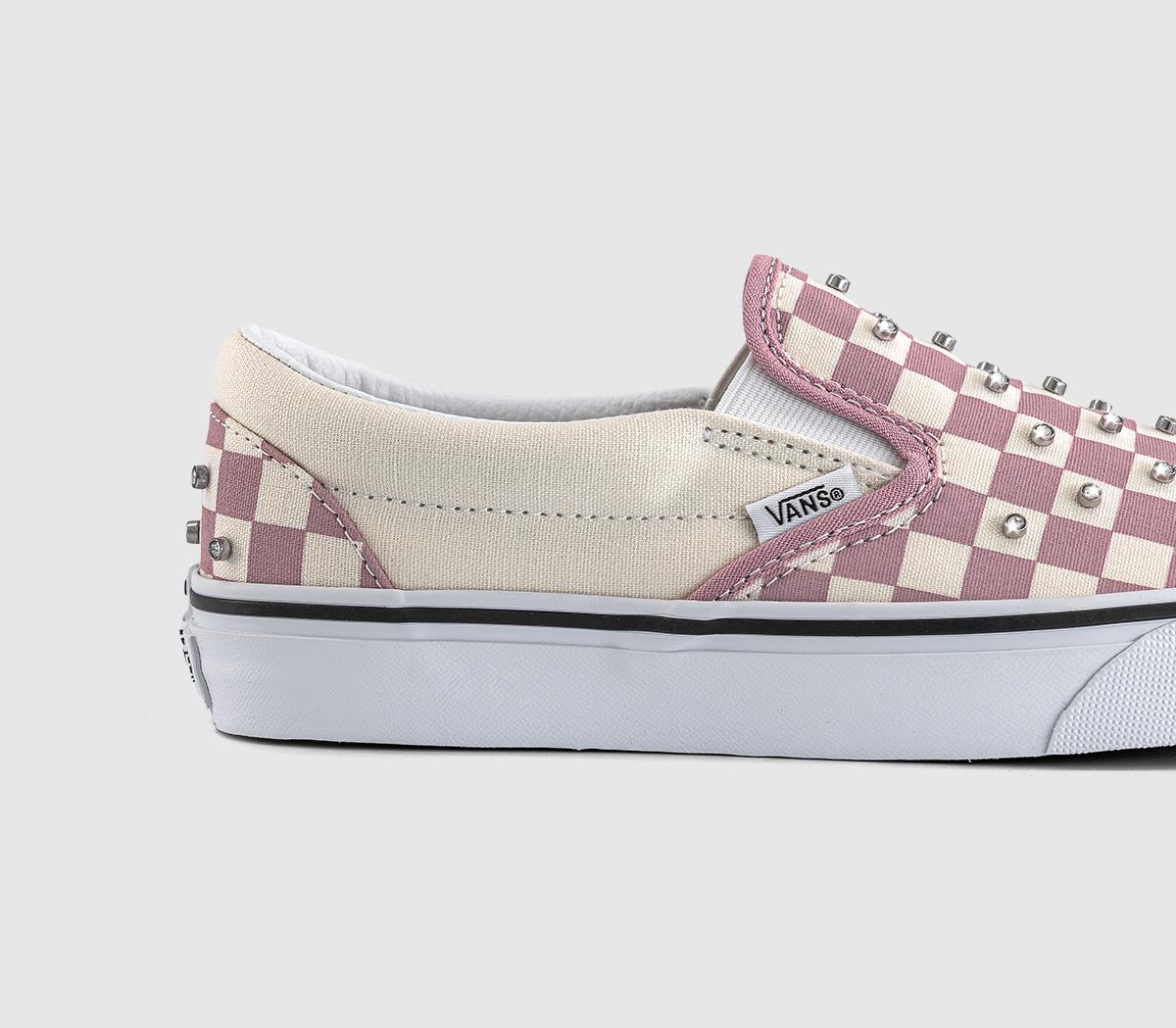 VansVans Classic Slip On TrainersRhinestone Misty Mauve