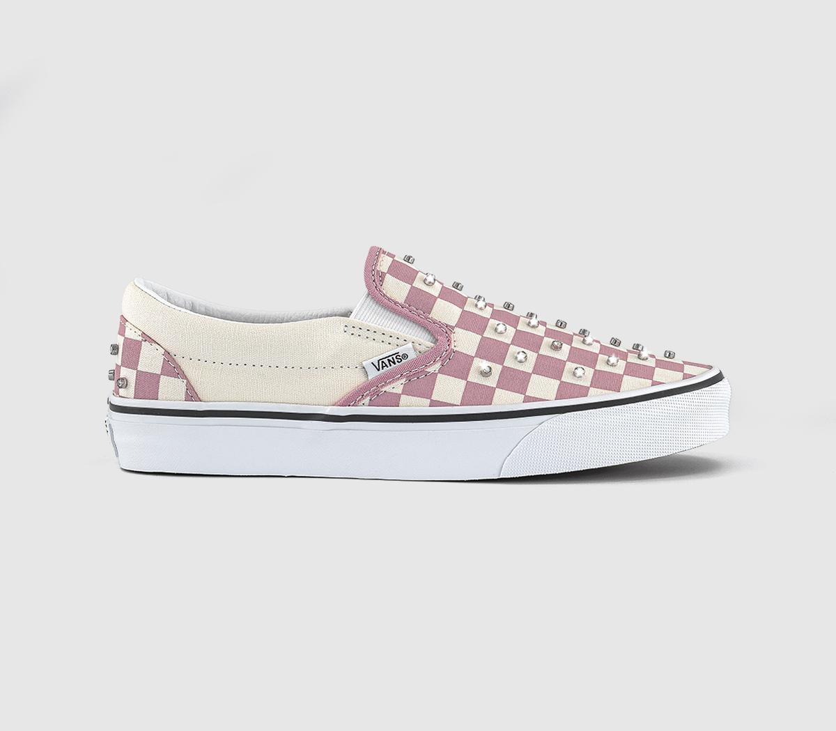 VansVans Classic Slip On TrainersRhinestone Misty Mauve