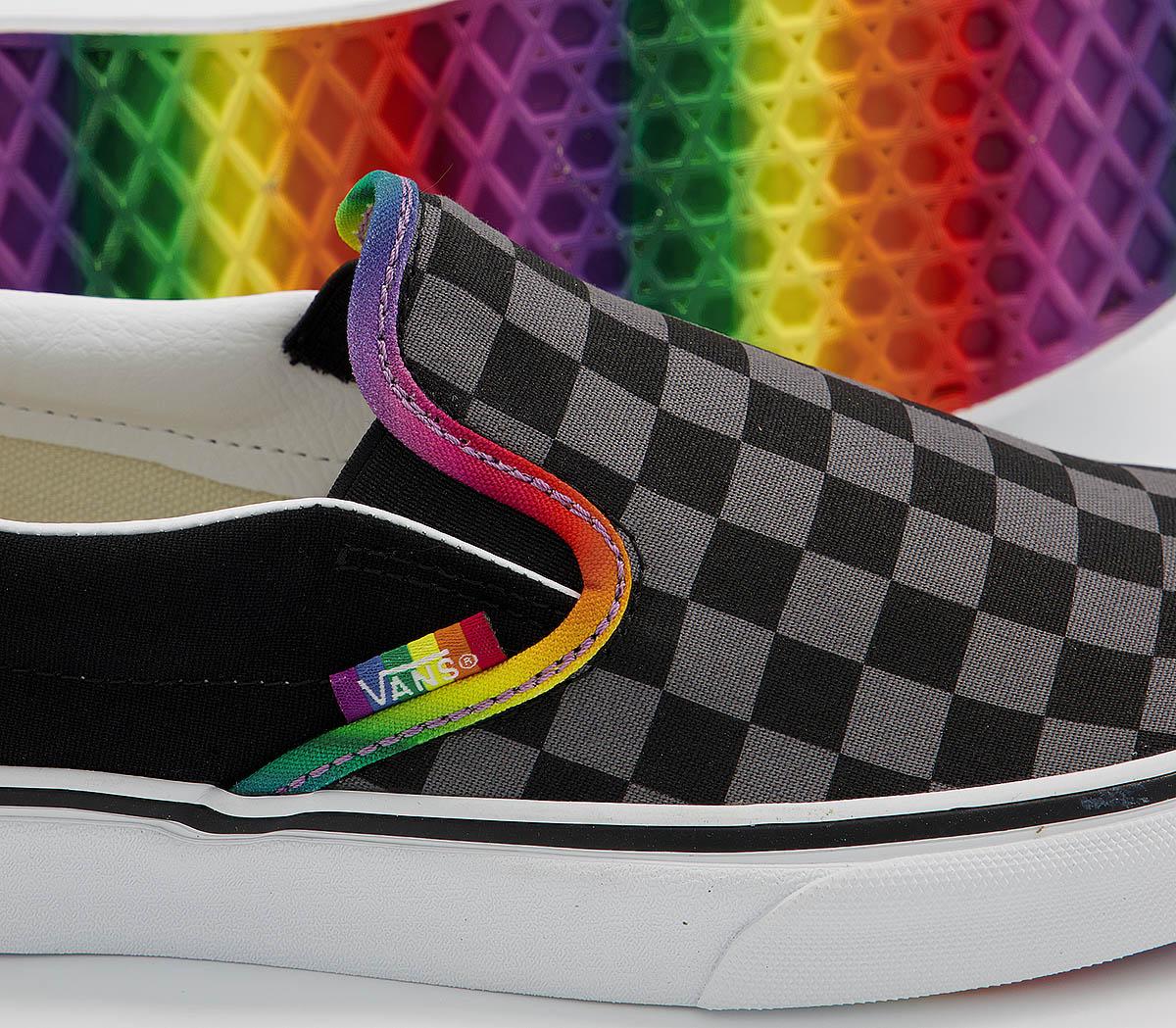 Vans Vans Classic Slip Ons Pewter Multi True White Rainbow Exclusive Women's Trainers
