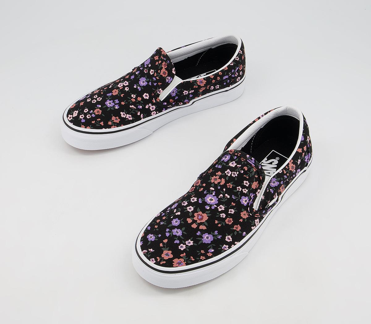 Vans Classic Slip On Trainers Vans Classic Slip On Trainers Floral Ditsy True White