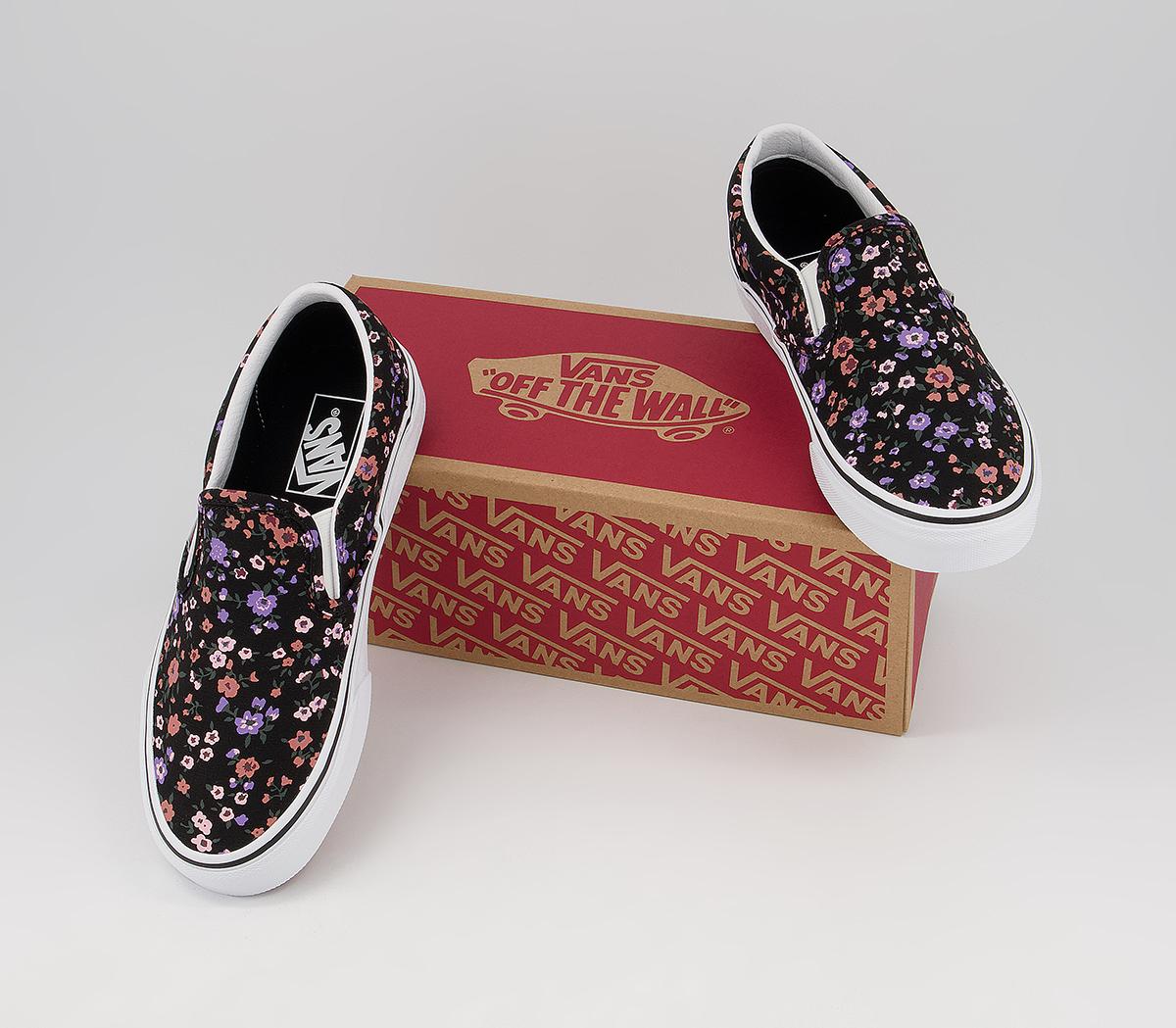 Vans Classic Slip On Trainers Vans Classic Slip On Trainers Floral Ditsy True White