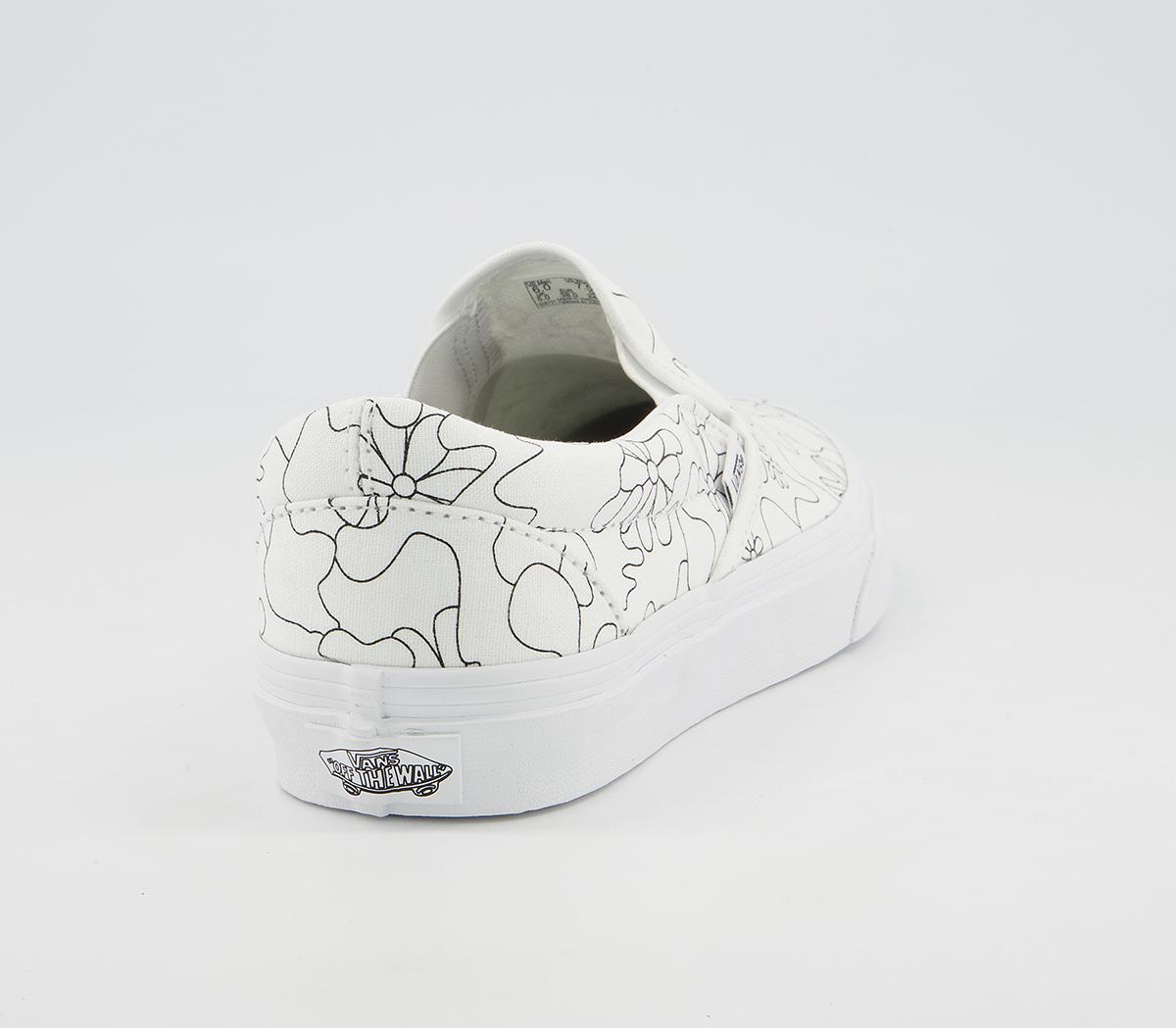 Vans Vans Classic Slip On Trainers Vans Vans Classic Slip On Trainers U Paint Camo Daisy