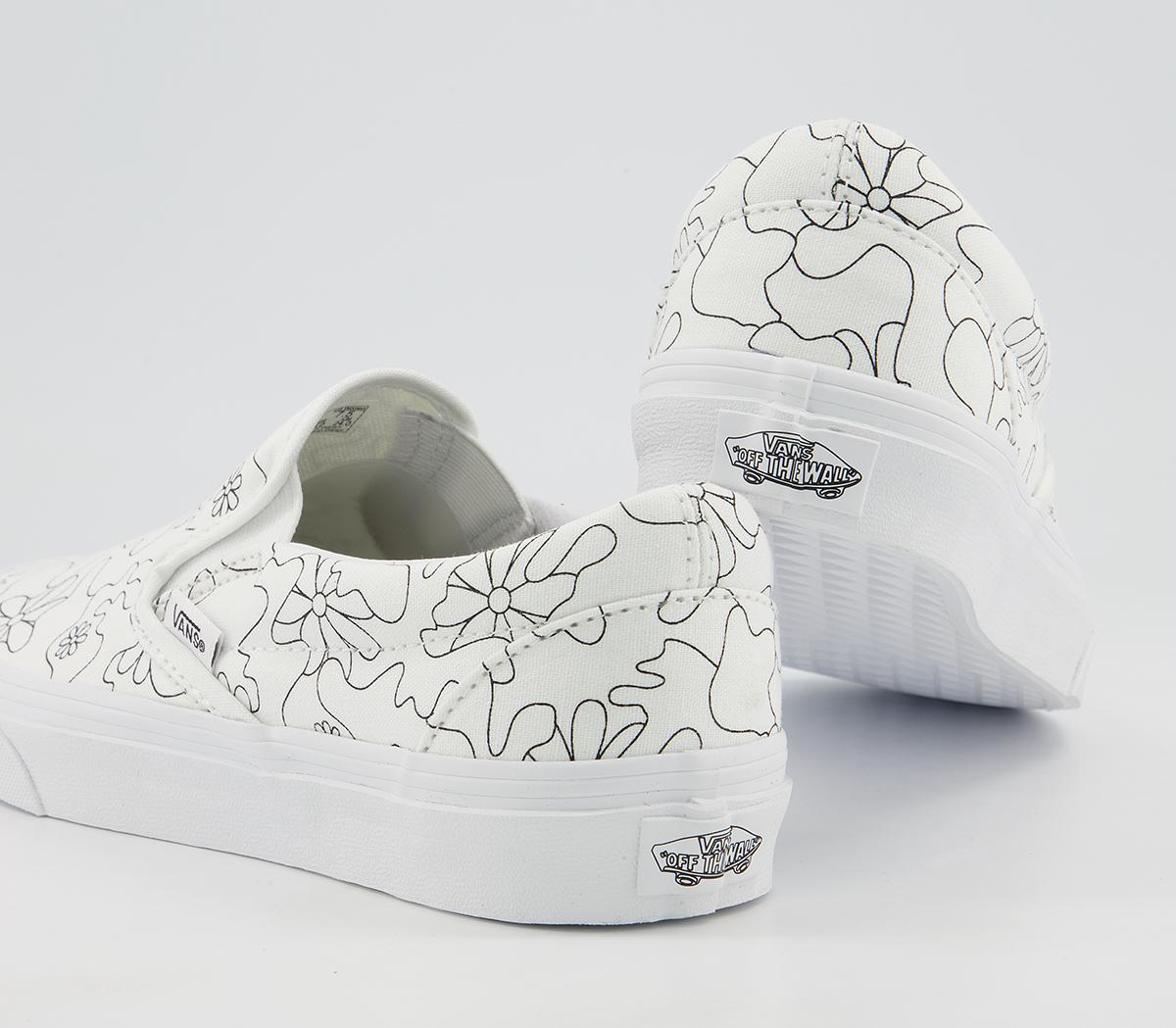 Vans Vans Classic Slip On Trainers Vans Vans Classic Slip On Trainers U Paint Camo Daisy