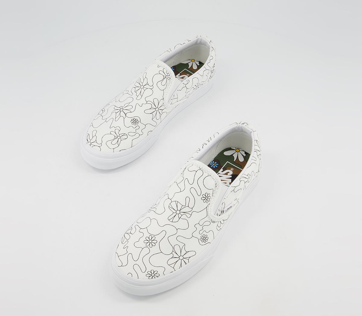 Vans Vans Classic Slip On Trainers Vans Vans Classic Slip On Trainers U Paint Camo Daisy