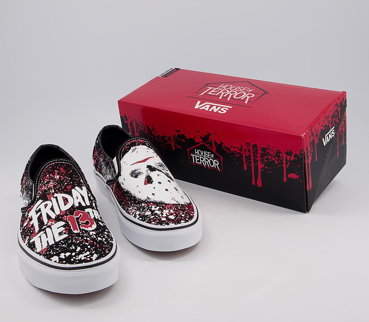 Vans Classic Slip On Trainers Vans Classic Slip On Trainers Friday 13th