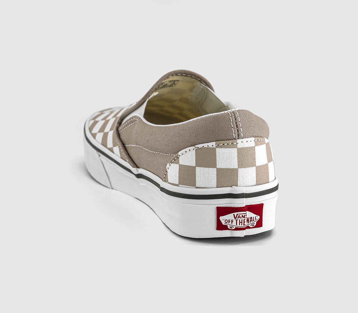 VansVans Classic Slip On TrainersCheckerboard Mushroom