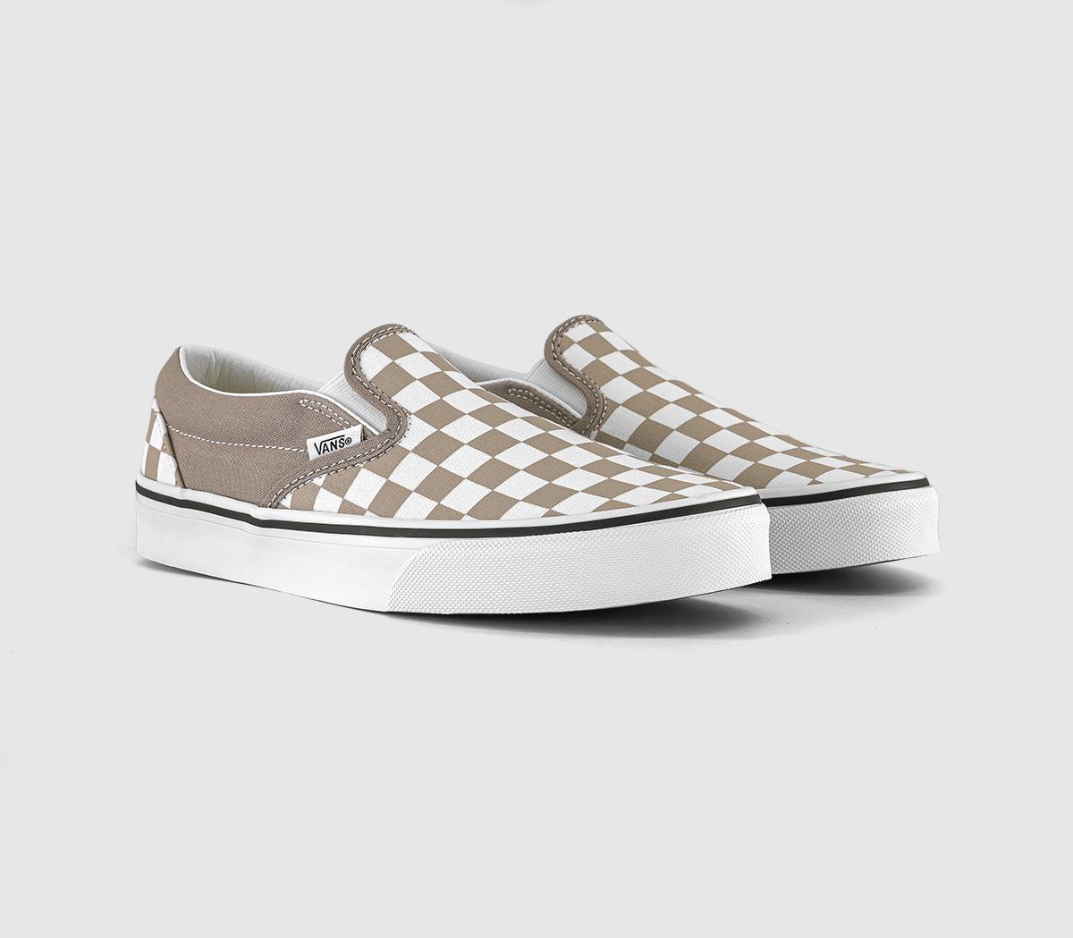 VansVans Classic Slip On TrainersCheckerboard Mushroom