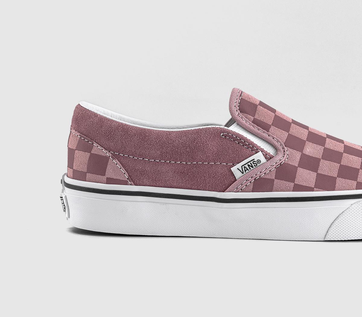 VansVans Classic Slip On TrainersCheckerboard Mauve