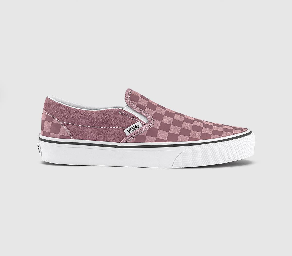 VansVans Classic Slip On TrainersCheckerboard Mauve