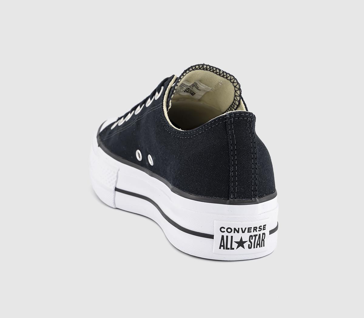ConverseAll Star Low Platform TrainersBlack Black White
