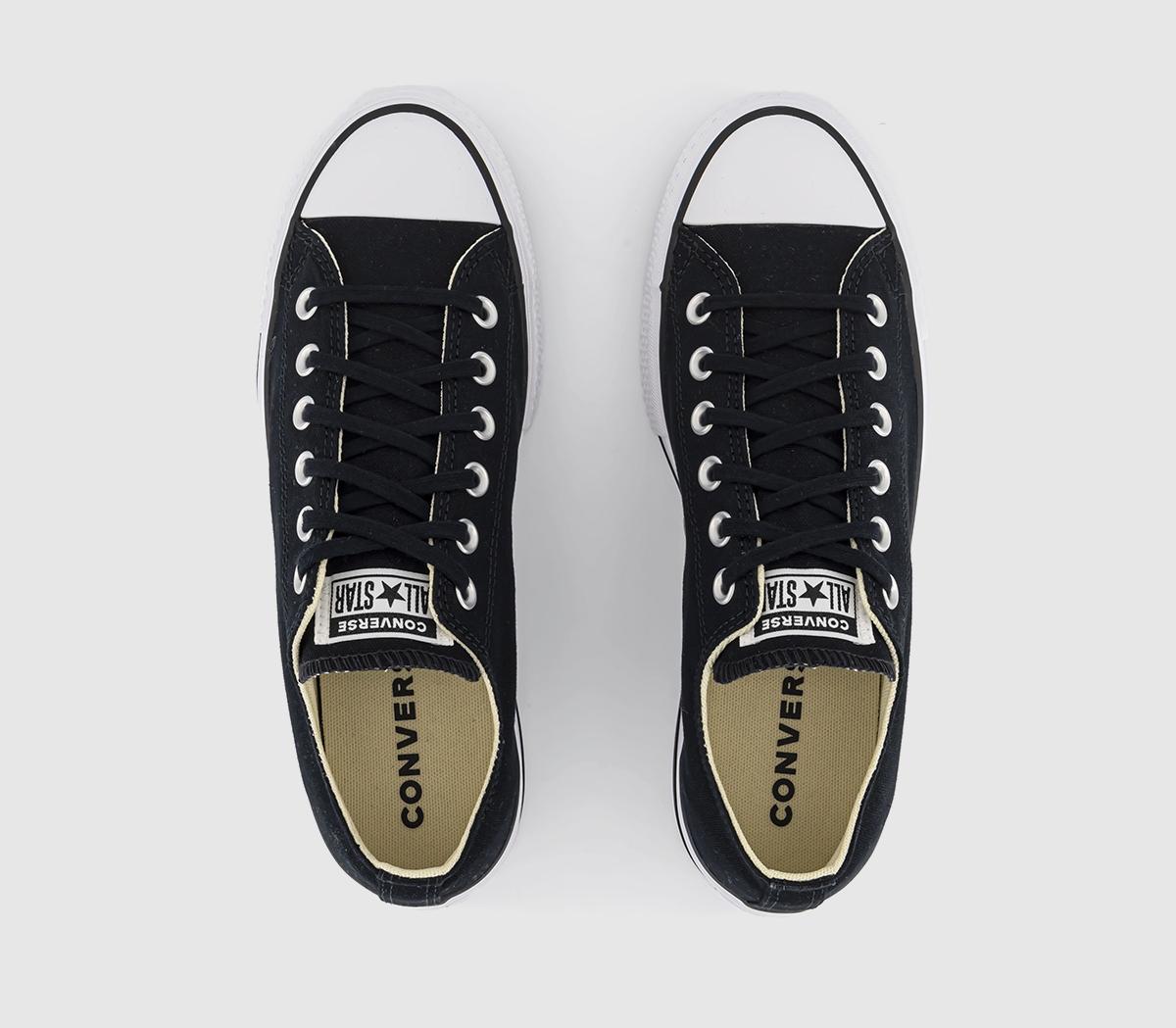 ConverseAll Star Low Platform TrainersBlack Black White