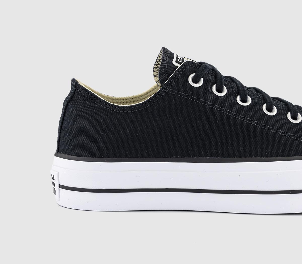 ConverseAll Star Low Platform TrainersBlack Black White