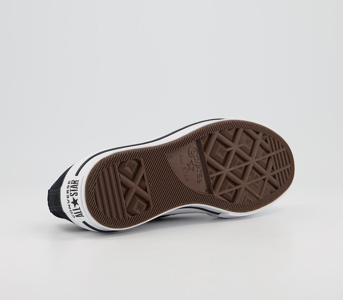 Converse All Star Low Platform Trainers Converse All Star Low Platform Trainers Black Black White