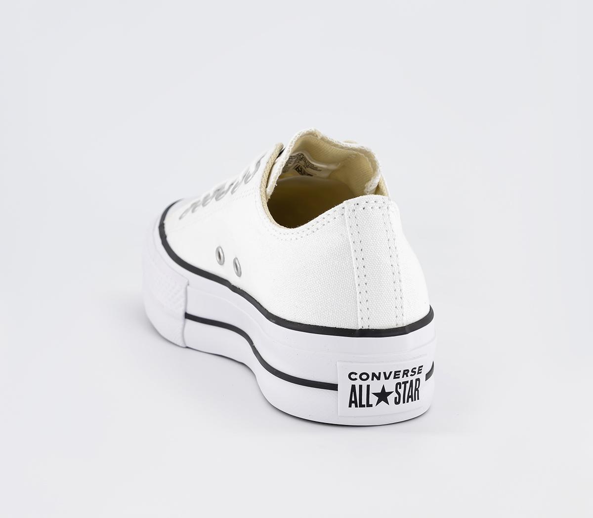 ConverseAll Star Low Platform TrainersWhite Black