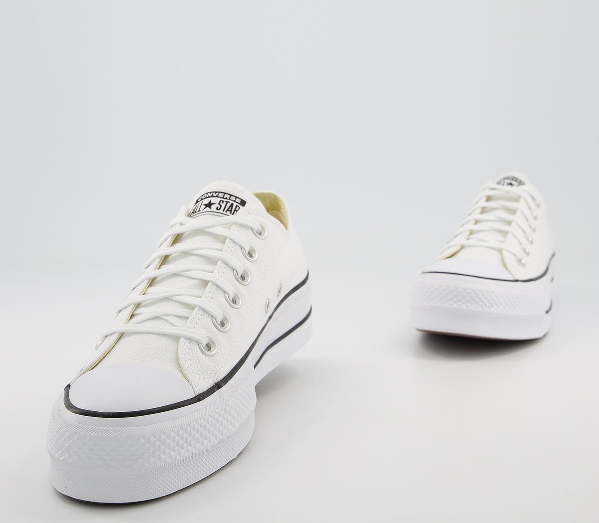 Converse All Star Low Platform Trainers Converse All Star Low Platform Trainers White Black