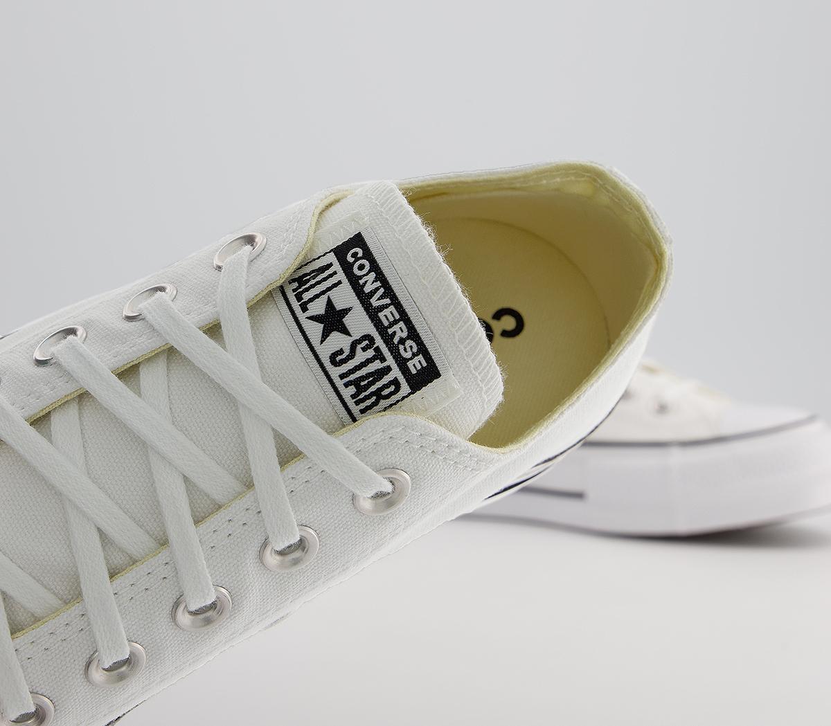 Converse All Star Low Platform Trainers Converse All Star Low Platform Trainers White Black