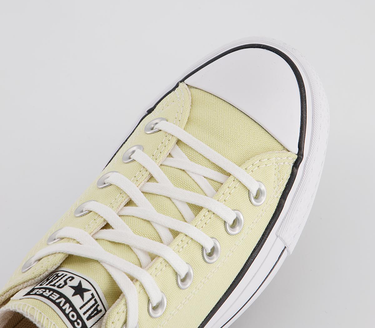 Converse All Star Low Platform Trainers Converse All Star Low Platform Trainers Lemon Drop Black White