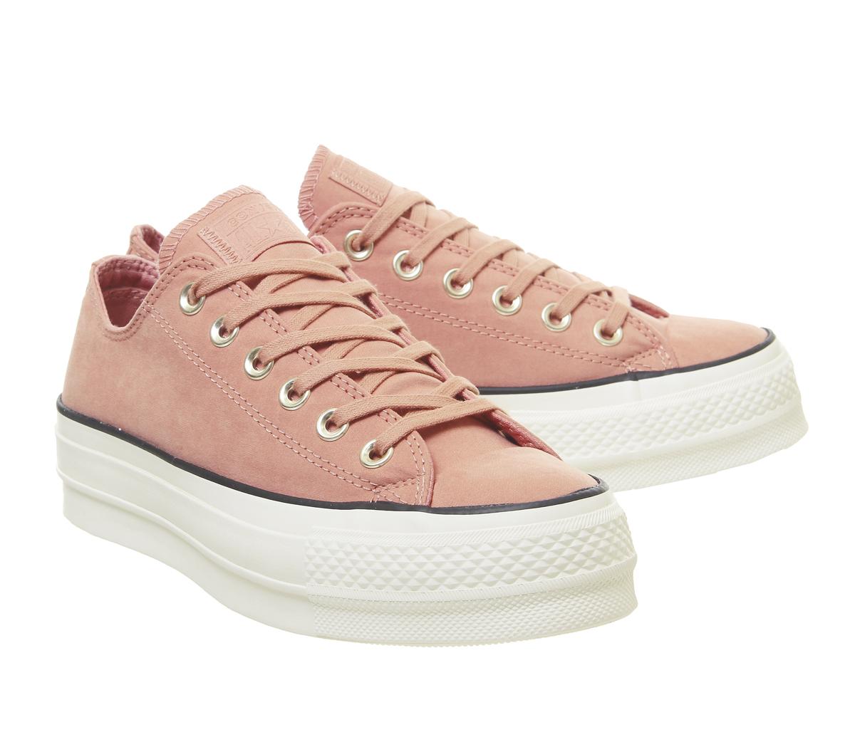 ConverseAll Star Low Platform TrainersPink Blush Black Egret Exclusive