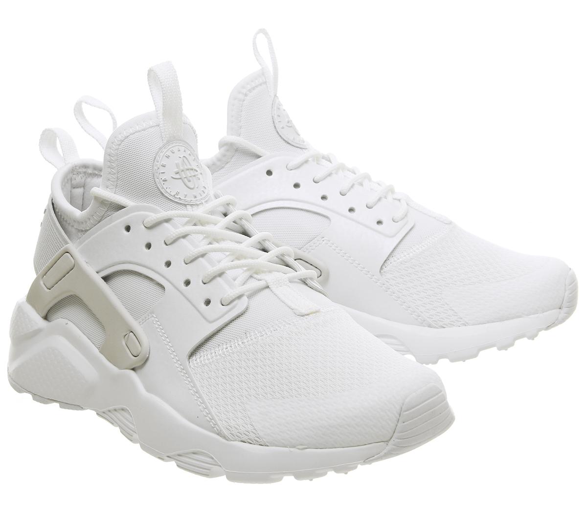NikeHuarache Ultra Gs TrainersWhite White Vast Grey