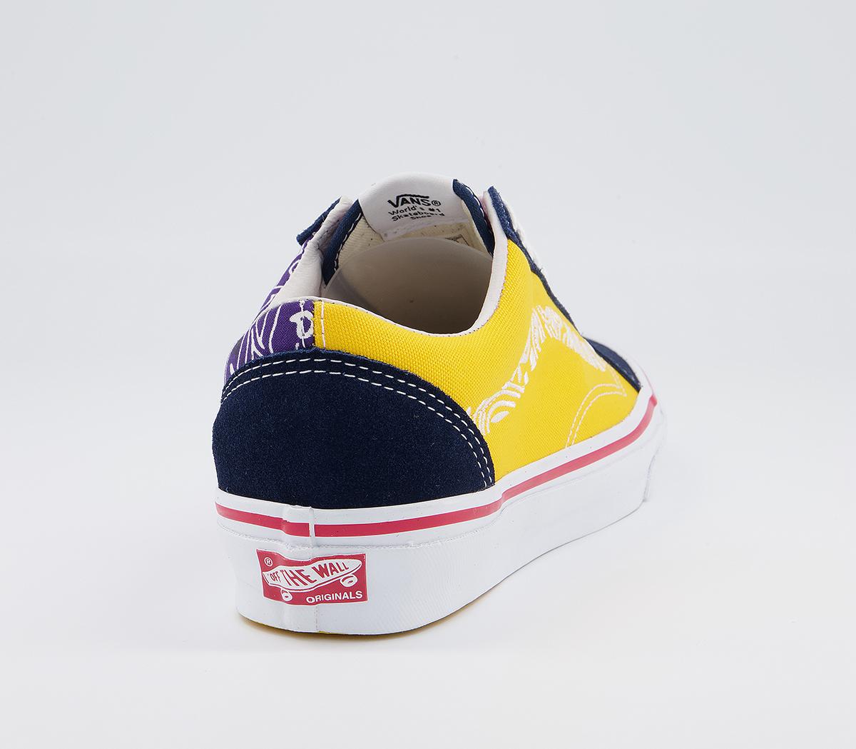 Vans Vault Og Old Skool Lx Trainers Vans Vault Og Old Skool Lx Trainers Bedwin Bandana Multi Blue