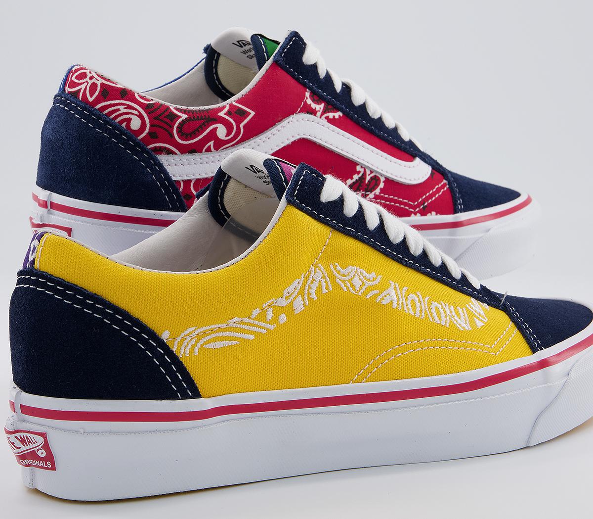 Vans Vault Og Old Skool Lx Trainers Vans Vault Og Old Skool Lx Trainers Bedwin Bandana Multi Blue