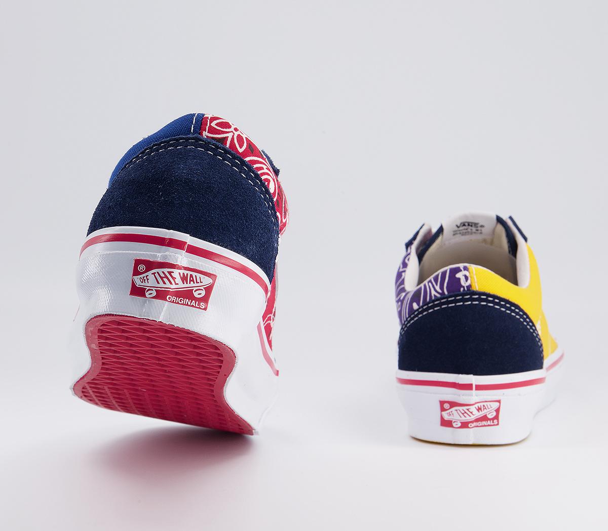 Vans Vault Og Old Skool Lx Trainers Vans Vault Og Old Skool Lx Trainers Bedwin Bandana Multi Blue