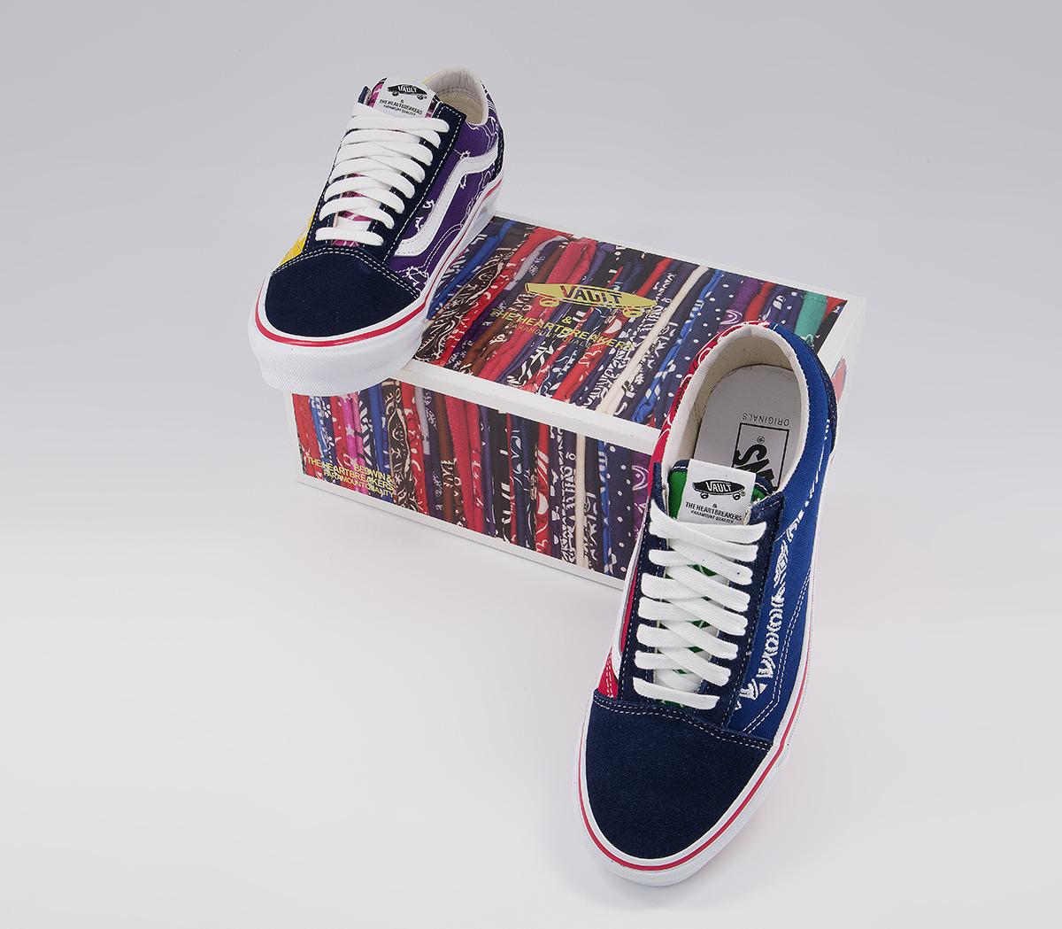 Vans Vault Og Old Skool Lx Trainers Vans Vault Og Old Skool Lx Trainers Bedwin Bandana Multi Blue