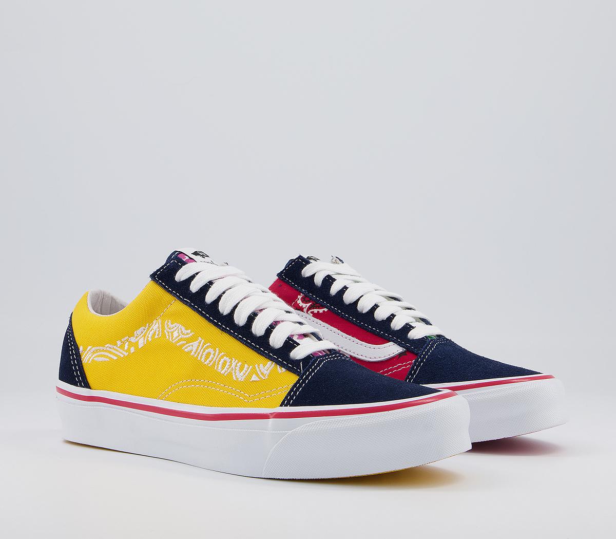 Vans Vault Og Old Skool Lx Trainers Vans Vault Og Old Skool Lx Trainers Bedwin Bandana Multi Blue