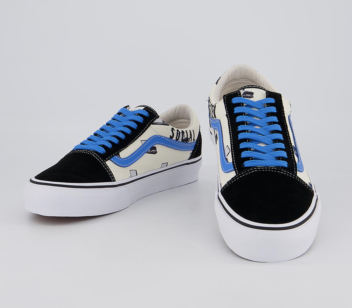 Vans Vault Og Old Skool Lx Trainers Vans Vault Og Old Skool Lx Trainers Cali Thornhill Black Blue