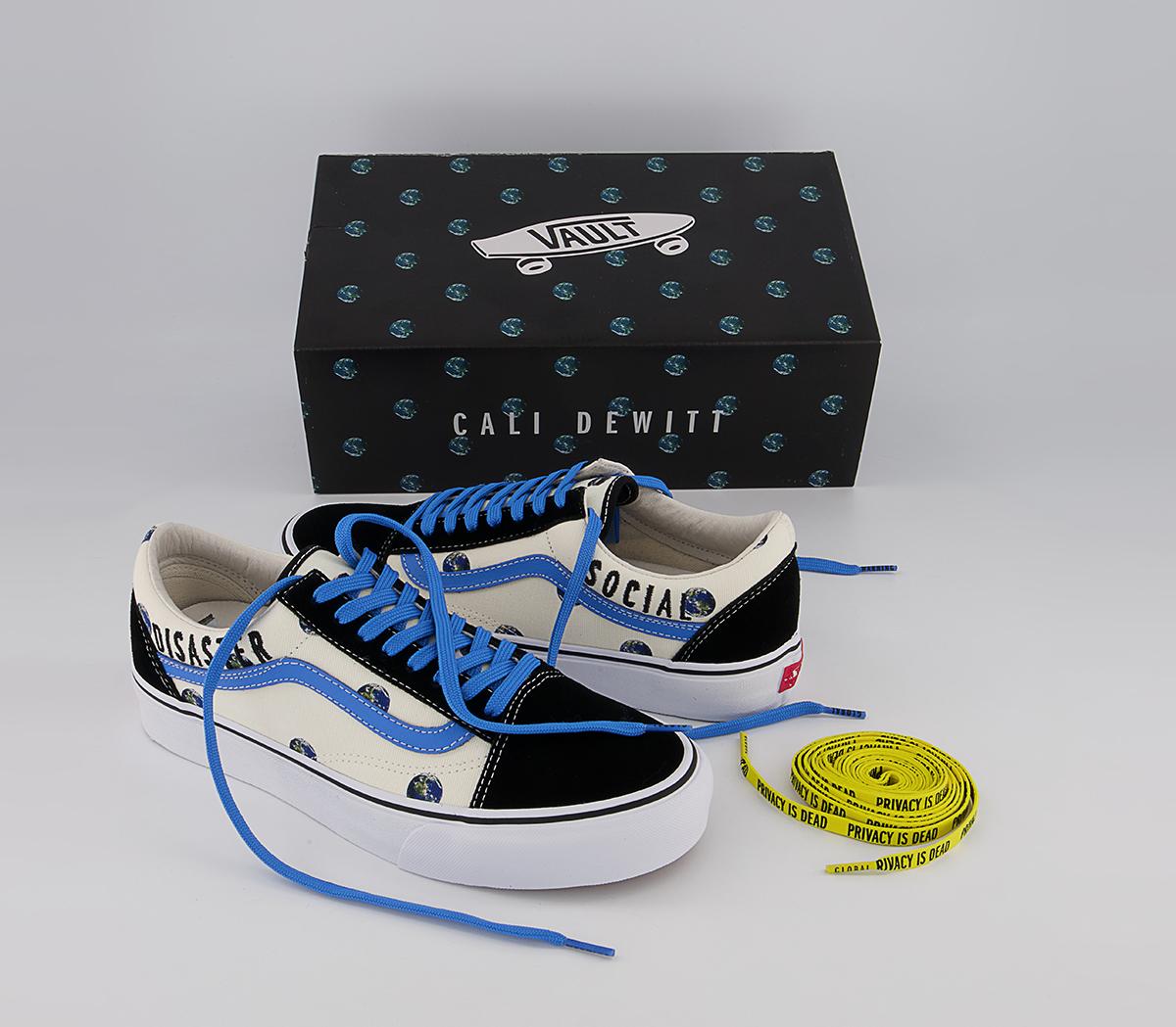 Vans Vault Og Old Skool Lx Trainers Vans Vault Og Old Skool Lx Trainers Cali Thornhill Black Blue
