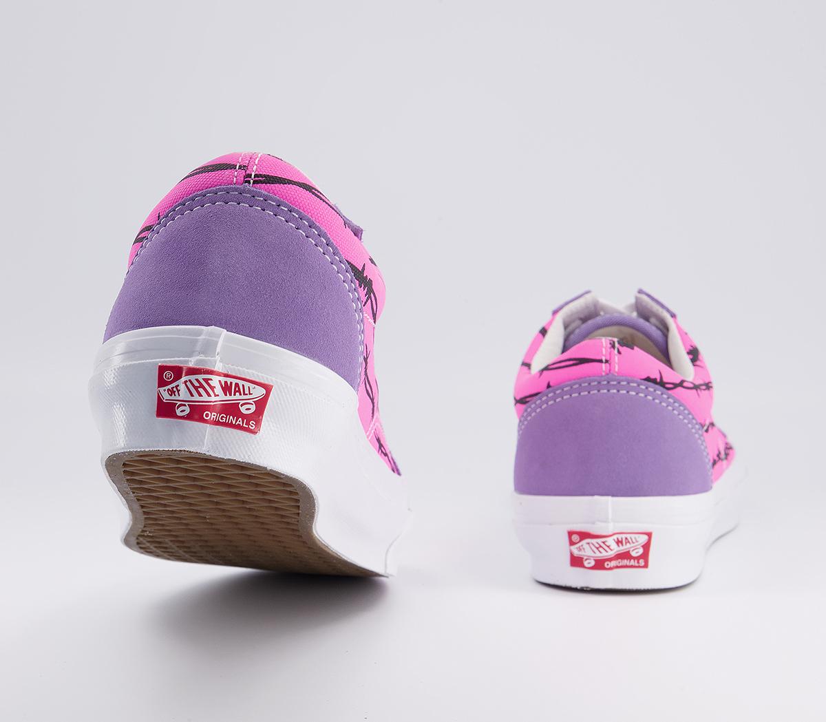 Vans Vault Og Old Skool Lx Trainers Vans Vault Og Old Skool Lx Trainers Barbed Wire Chalk Violet Sugar Plum