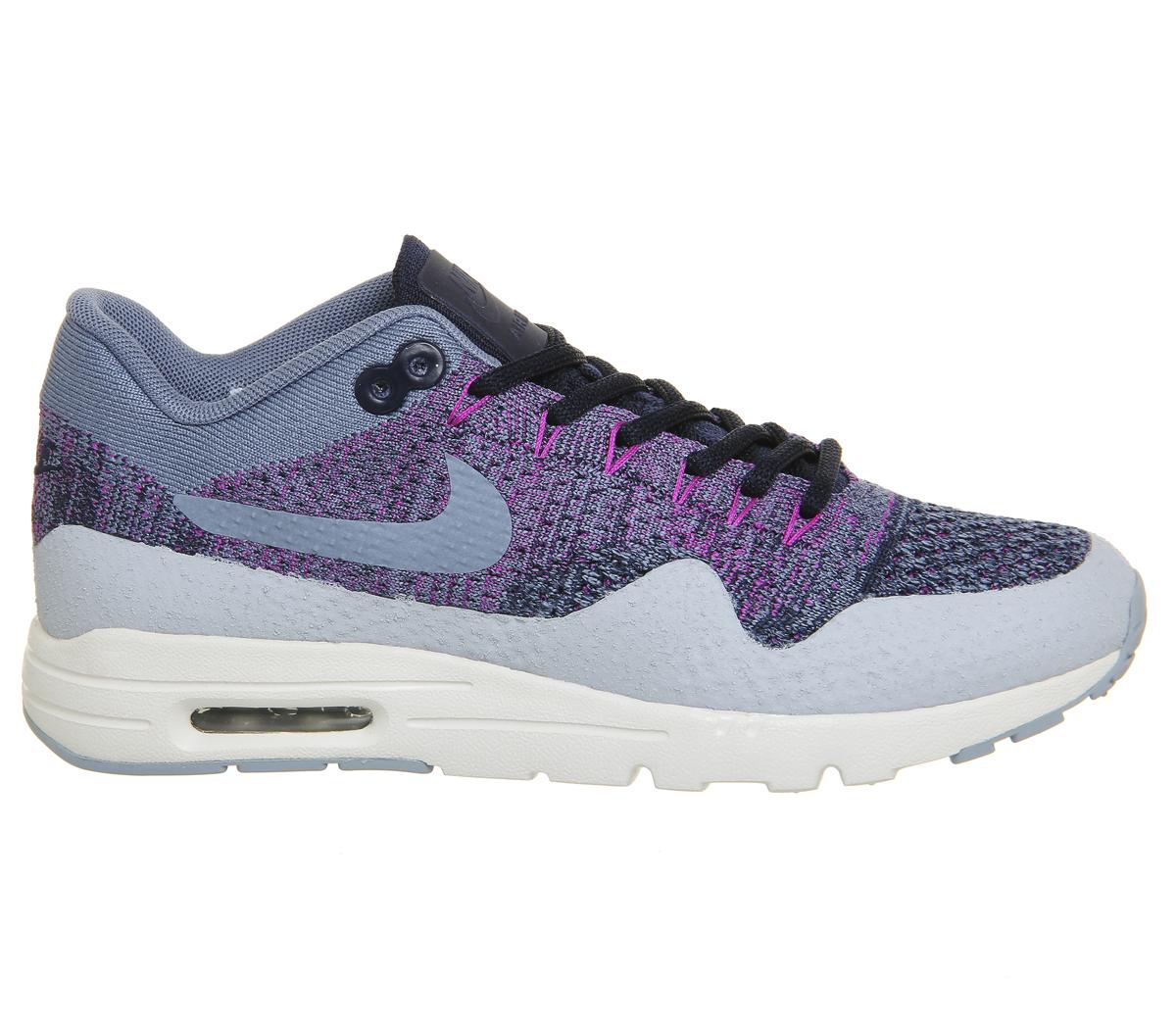 Nike Air Max Ultra Flyknit Wmns Ocean Fog Navy Blue Women's