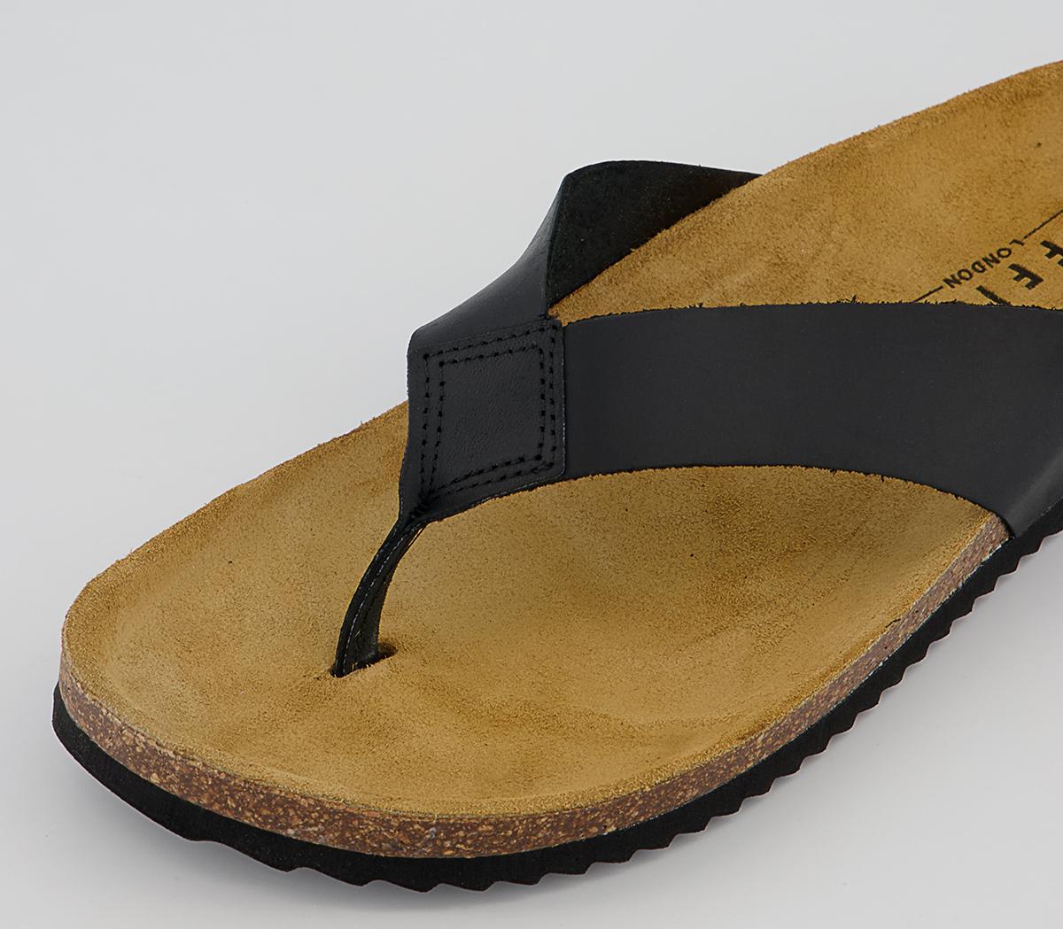 OFFICE Darwin Thong Sandals Black - Men's Casual Shoes