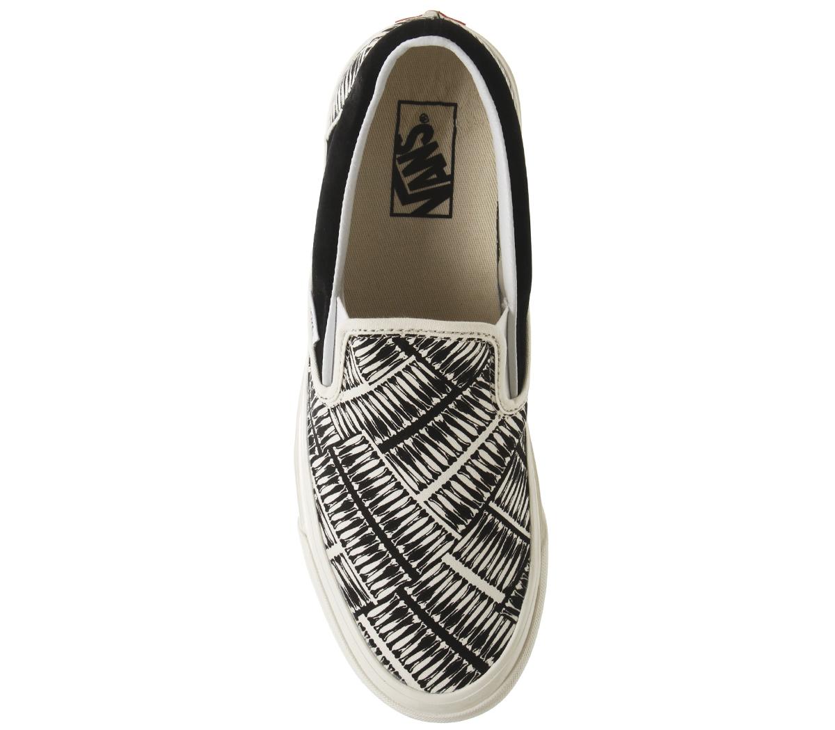 VansSlip On 98 ReissueMarshmellow Black Herring Bone Exclusive